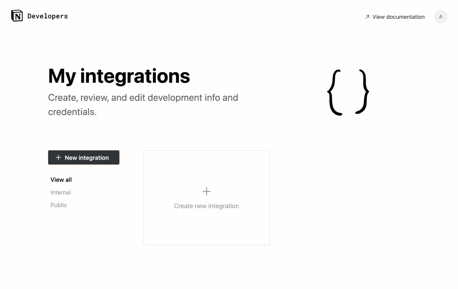 Create new integration